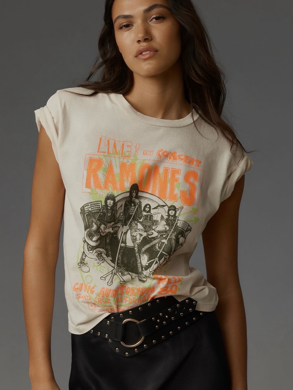 Letluv Anthropologie NWT Ramones Graphic Tee - Vintage Women's Top Medium